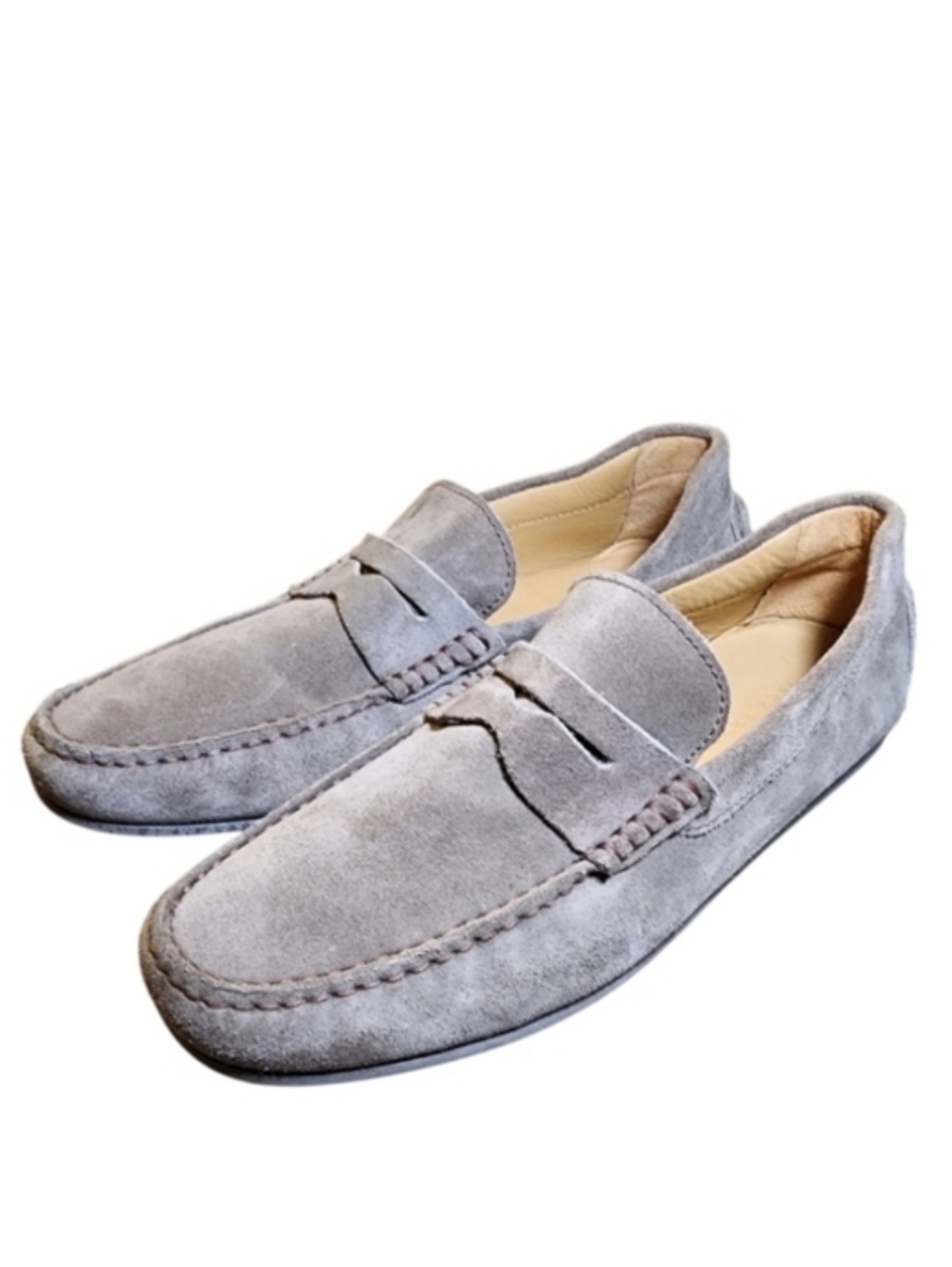 Jack Erwin Gray Suede Parkee Casual Driving Loafer Size 10
